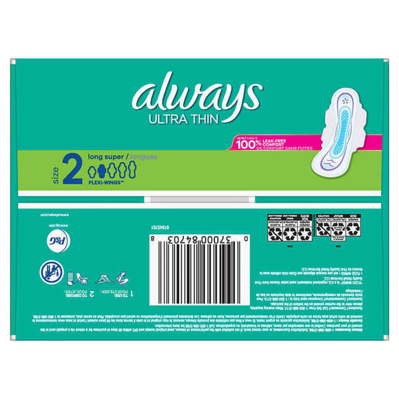 Always Ultra Thin Long Super Pads, Unscented , 88 Count(8/CASE)-Chicken Pieces