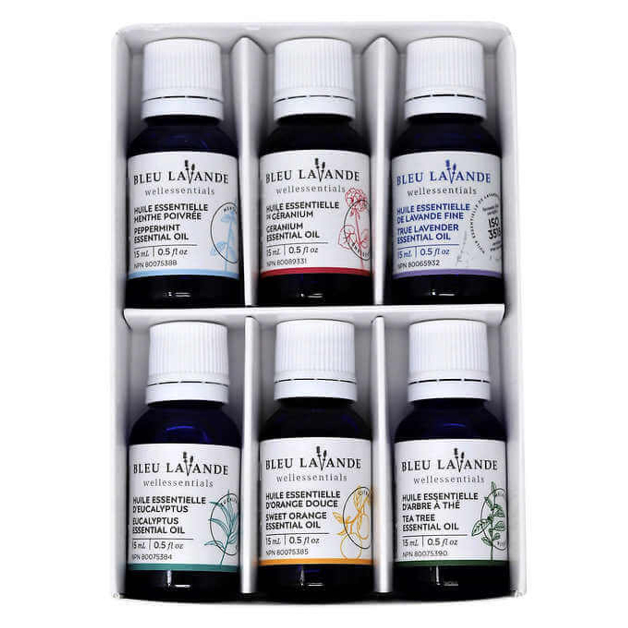 Bleu Lavande Essential Oils Set, 6 x 15 mL -(8/CASE)-Chicken Pieces