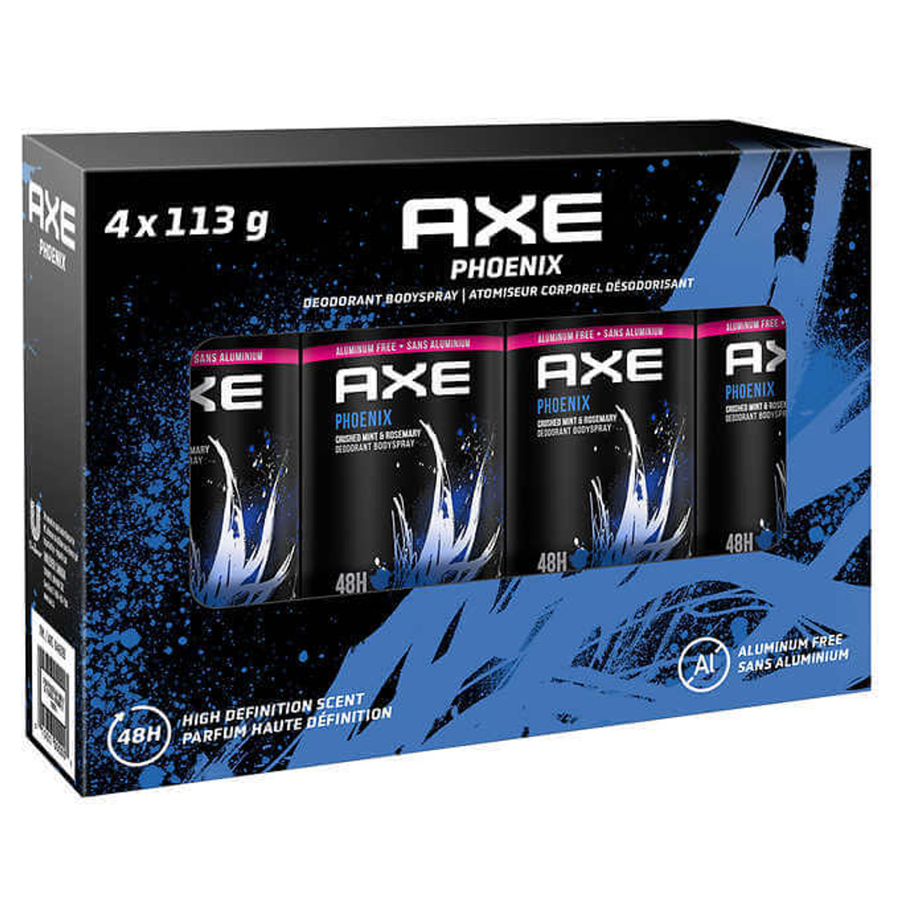 Axe Phoenix Deodorant Fresh Body Spray, 4 x 113 g - (8/CASE)-Chicken Pieces