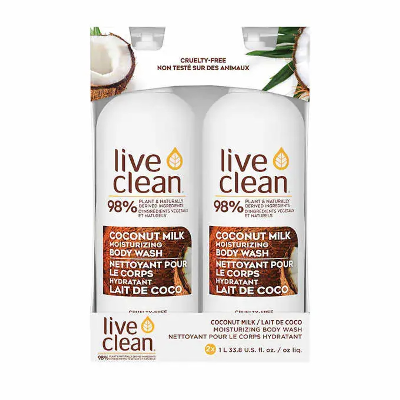 Live Clean Coconut Milk Body Wash - Nourishing Hydration(8/CASE)-Chicken Pieces