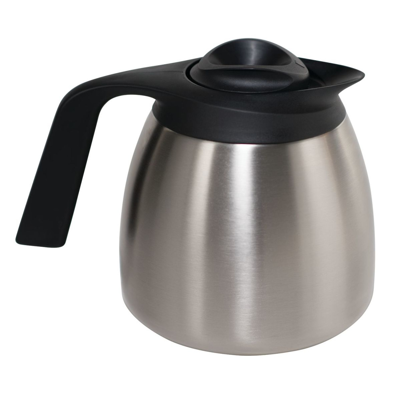 Bunn 64 oz. Stainless Steel Economy Thermal Carafe - Black Top-Chicken Pieces