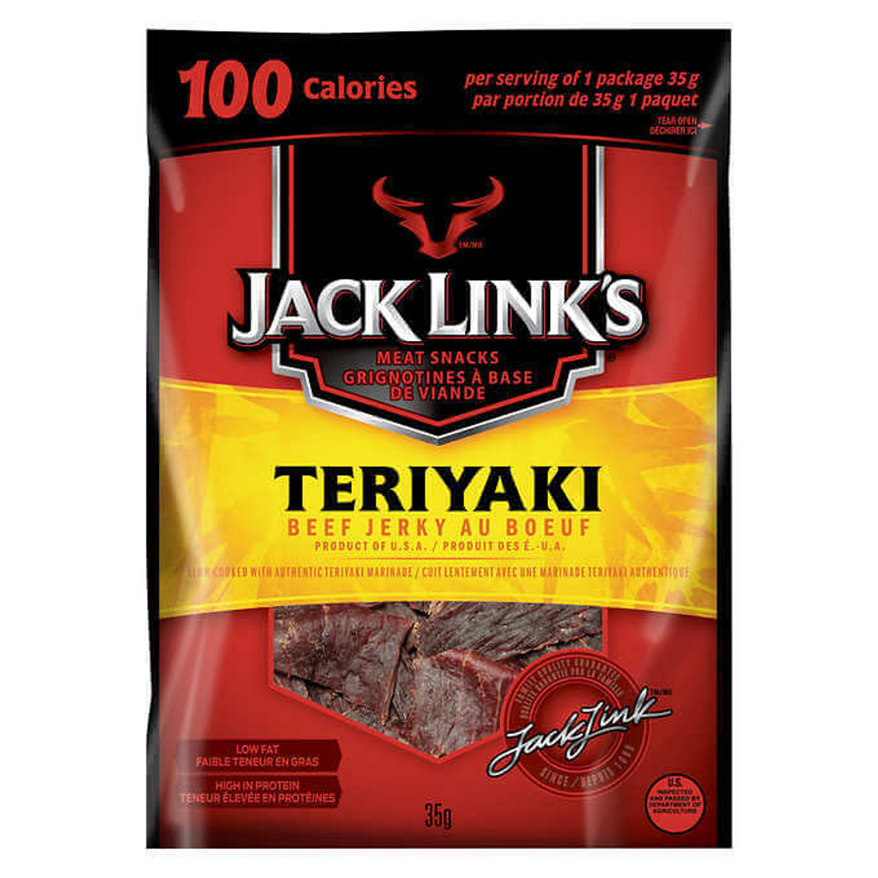 Jack Link’s Teriyaki Beef Jerky, 12-count - (2/CASE)-Chicken Pieces