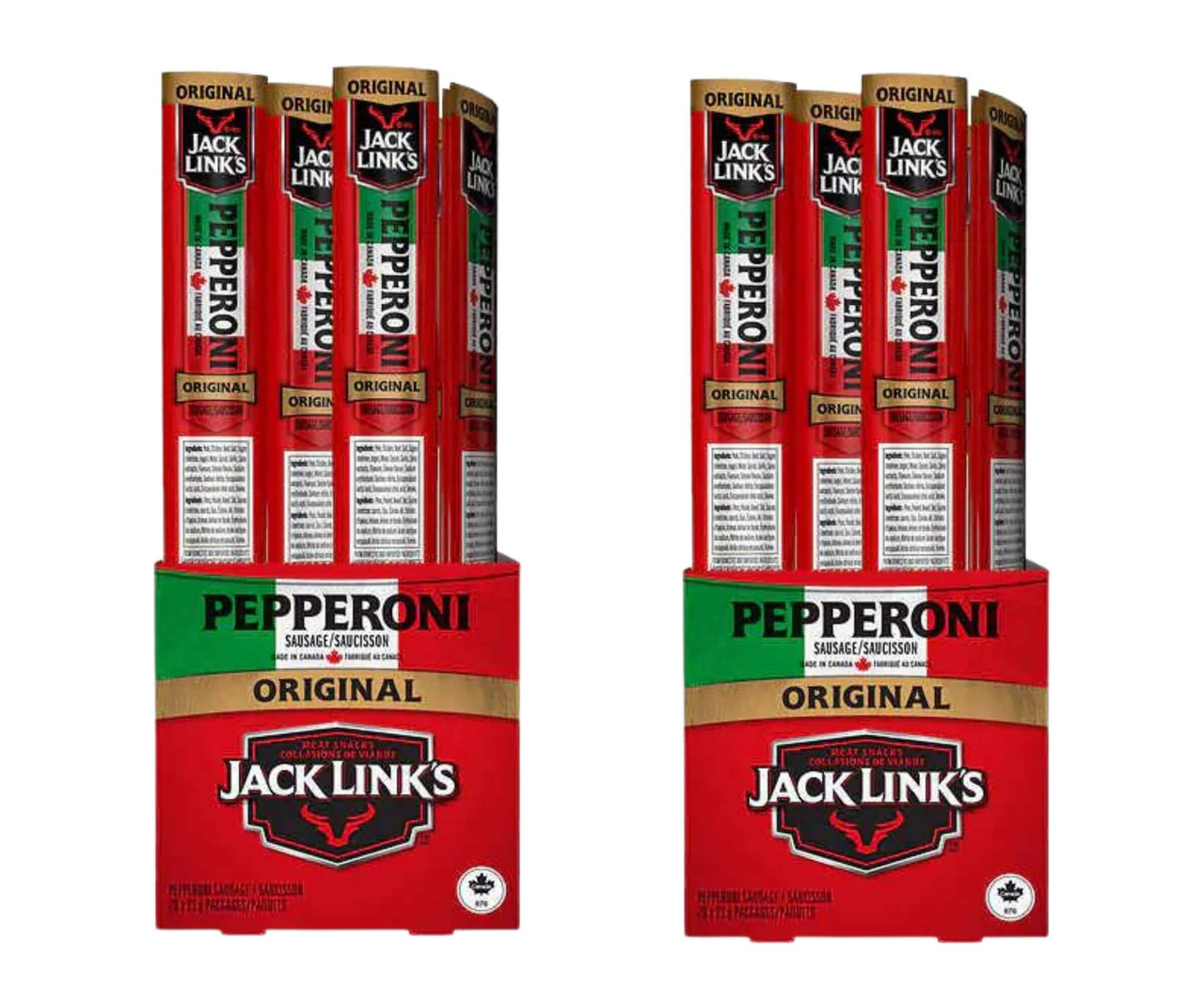 Jack Link’s Original Pepperoni Sticks, 20-Count (2/CASE)-Chicken Pieces