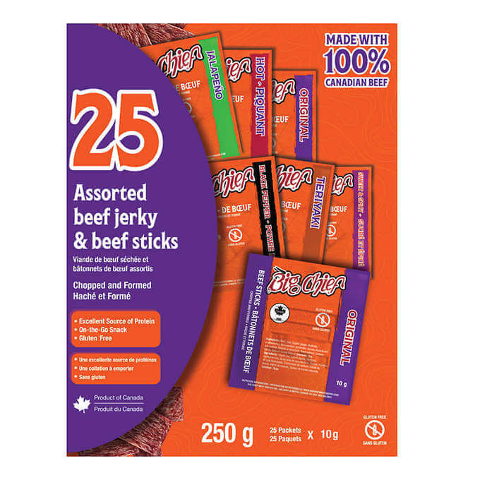 big chief beef jerky calories