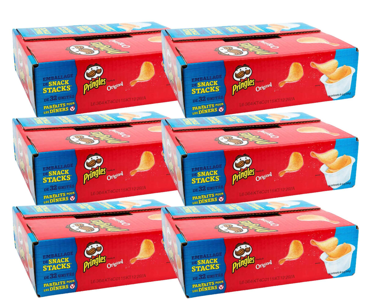 Pringles Snack Stacks Chips, Original, 32-pack - (6/CASE)-Chicken Pieces