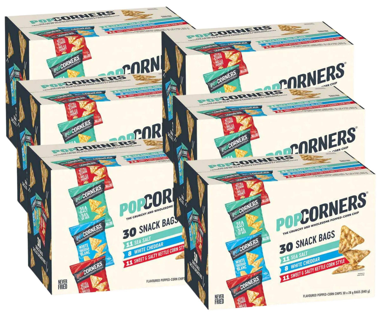 PopCorners Flavoured Popped-Corn Chips Variety Pack (6/CASE)-Chicken Pieces