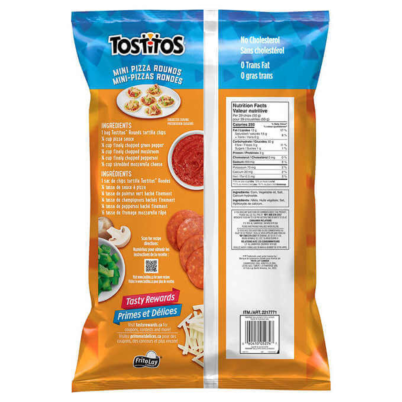 Tostitos Rounds Tortilla Chips, 826g - Gluten Free (6/CASE)-Chicken Pieces