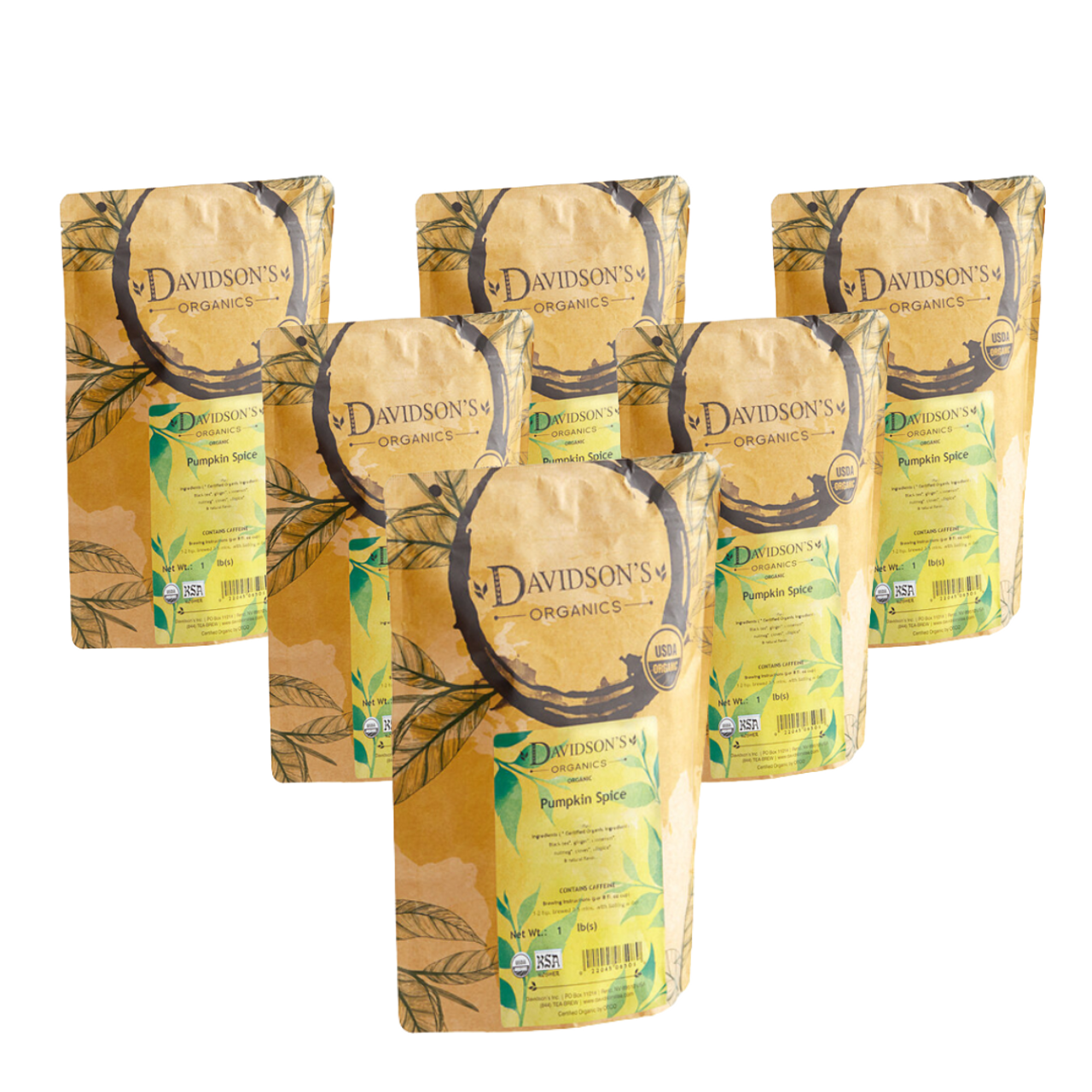 Davidson's Organic Pumpkin Spice Loose Leaf Tea | 1LB/0.45 KGS