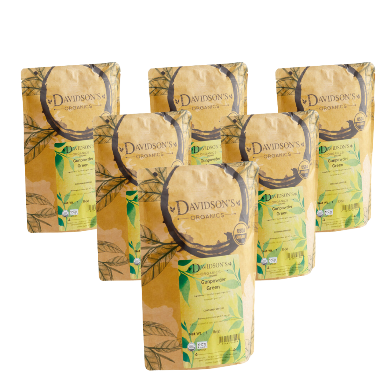 Davidson's Organic Gunpowder Green Loose Leaf Tea | 1LB/0.45 KGS