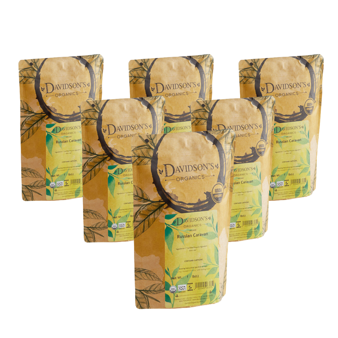 Davidson's Organic Russian Caravan Loose Leaf Tea | 1LB/0.45 KGS