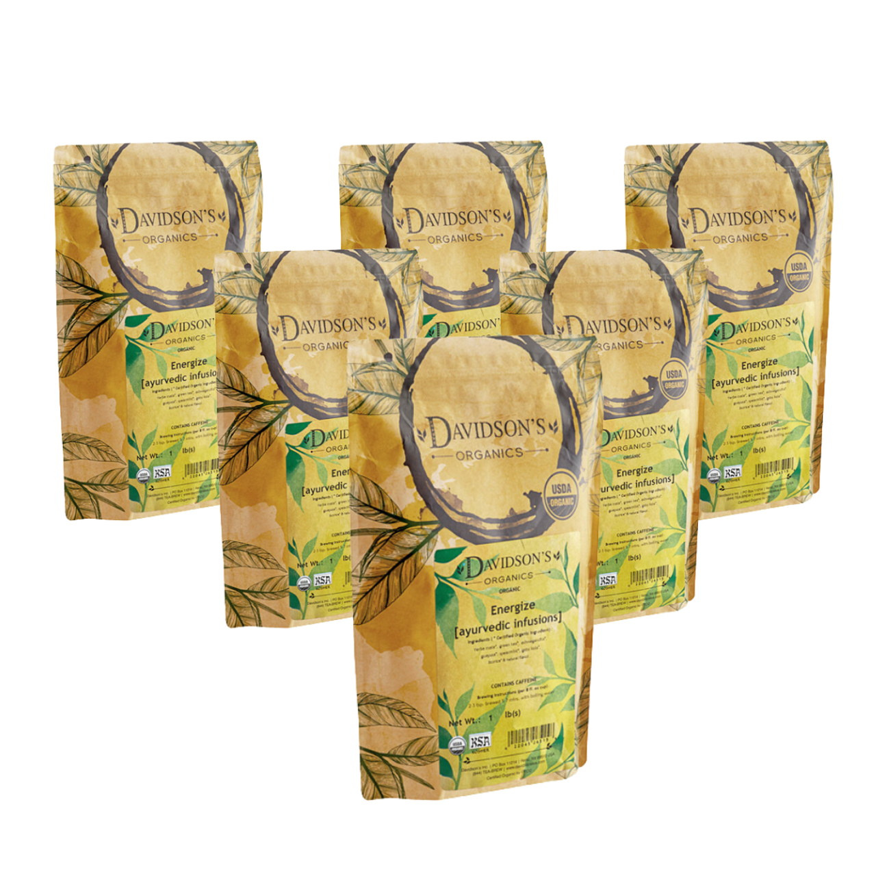 Davidson's Organic Energize Loose Leaf Tea | 1LB/0.45 KGS