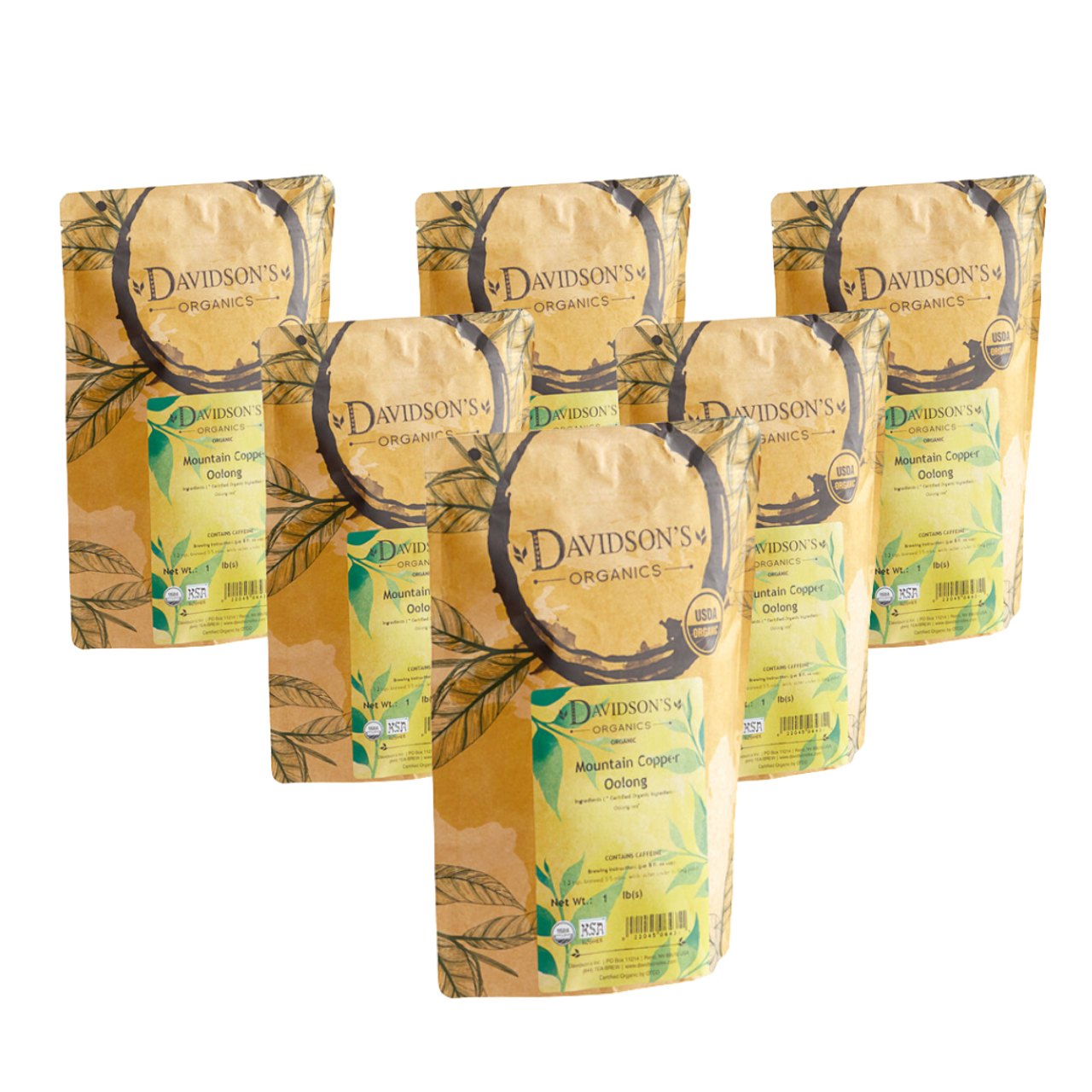 Davidson's Organic Mountain Copper Oolong Loose Leaf Tea | 1LB/0.45 KGS