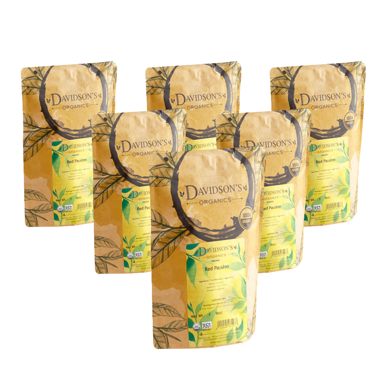 Davidson's Organic Red Passion Herbal Loose Leaf Tea | 1LB/0.45 KGS