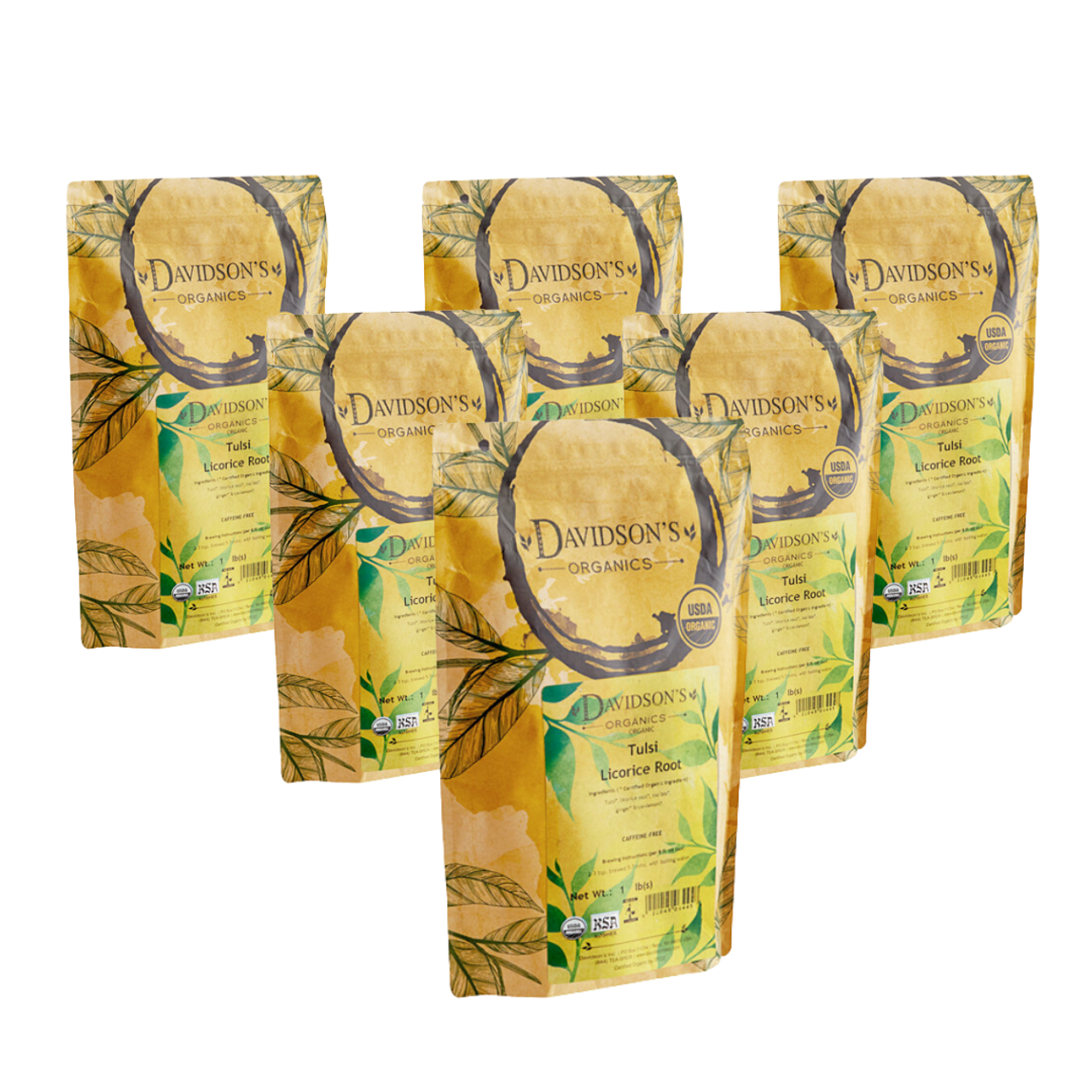 Davidson's Organic Tulsi Licorice Root Herbal Loose Leaf Tea | 1LB/0.45 KGS