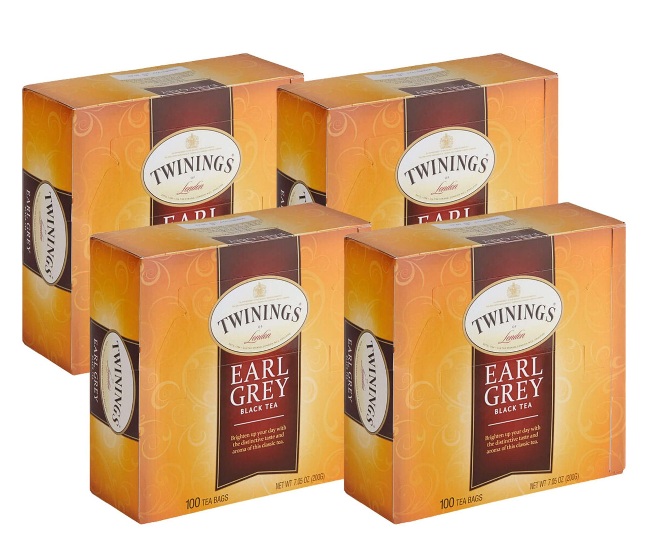 Twinings Earl Grey Tea Bags - 100-Count | Premium Black Tea Blend(4/CASE)-Chicken Pieces