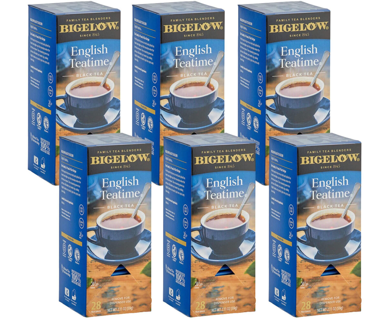 Bigelow English Teatime All-Natural Tea Bags - 28-Count (6/Case)-Chicken Pieces