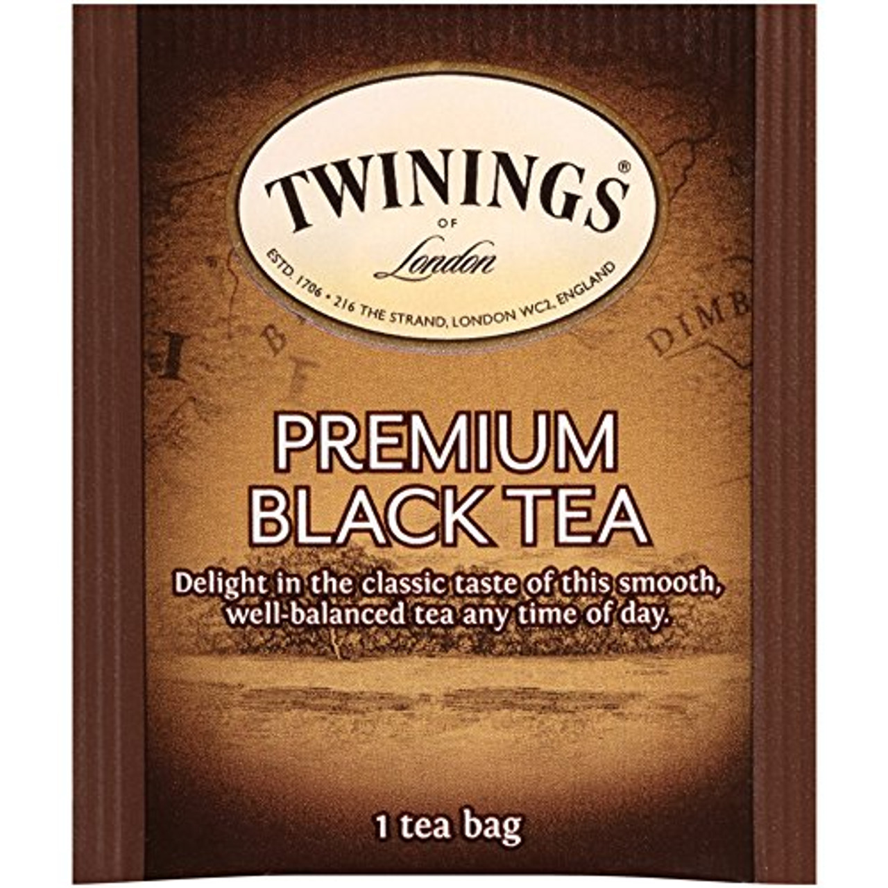 Twinings Premium Exquisite Black Tea Bags - 25-Count Box(6/CASE)-Chicken Pieces