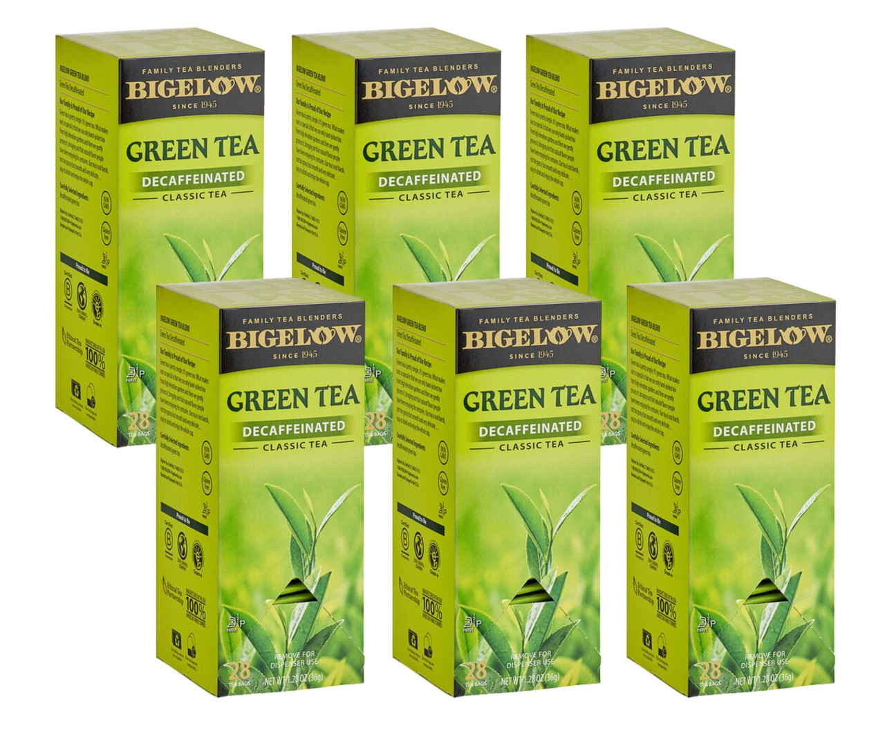 Bigelow Refreshing Decaffeinated Green Tea Bags - 28/Box (6/Case)-Chicken Pieces