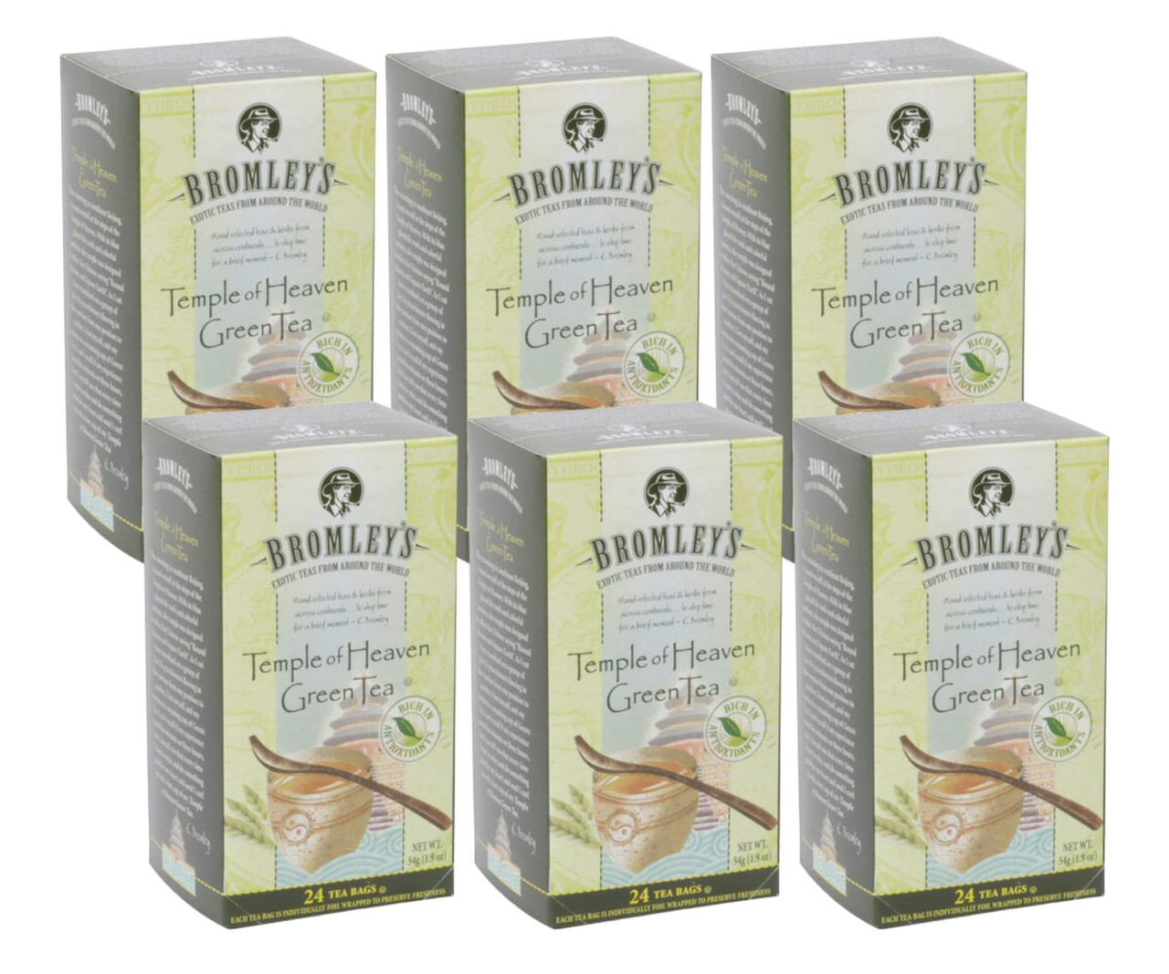 Bromley Exotic Temple of Heaven Antioxidant-Rich Green Tea - 24/Box(6/CASE)-Chicken Pieces