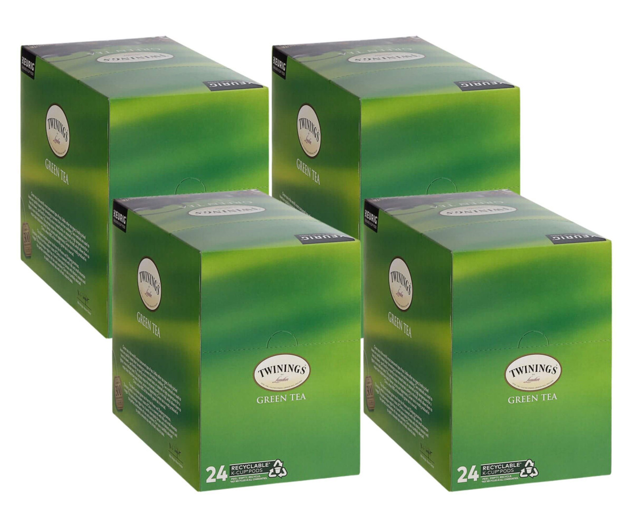 Twinings Green Tea Single Serve Keurig K-Cup Pods Refreshing - 24/Box(4/CASE)-Chicken Pieces