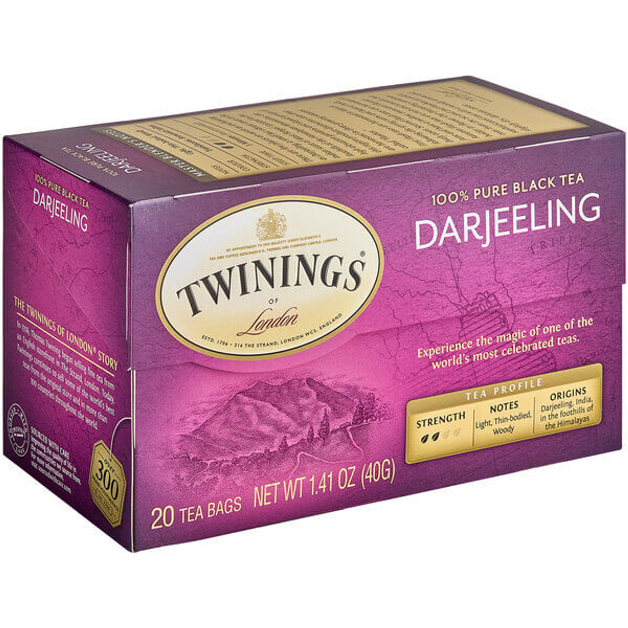 Twinings Darjeeling Light and Woodsy Tea Bags - 20/Box(12/CASE)-Chicken Pieces