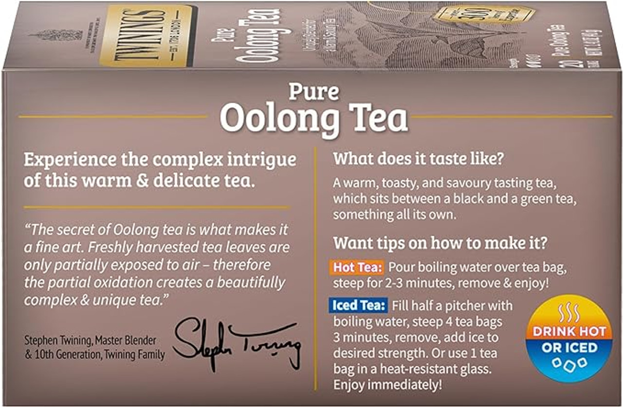 Twinings Pure Oolong Fujian Delight Tea Bags - 20-Box(6/CASE)-Chicken Pieces