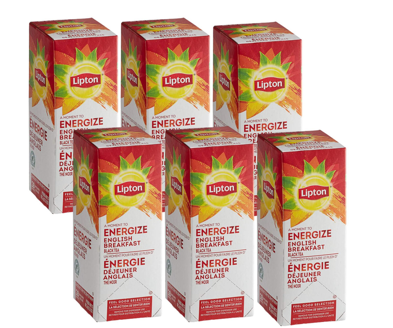 Lipton English Heart-Healthy Breakfast Tea Bags - 28/Box (6/Case)-Chicken Pieces