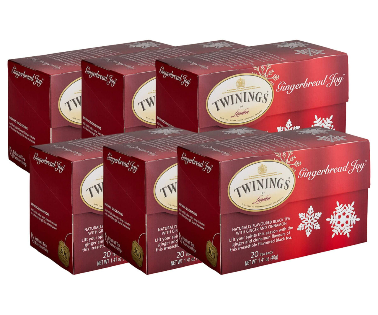 Twinings GingerbreadWarm and Spiced Joy Tea Bags - 20-Box(6/CASE)-Chicken Pieces