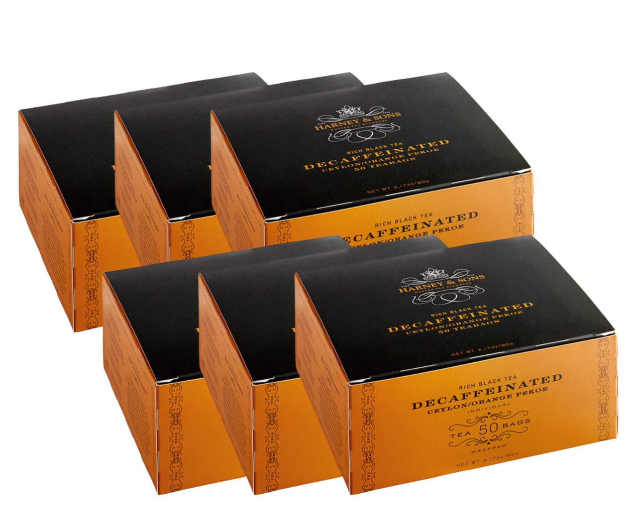 Harney & Sons Decaf Ceylon Tea Bags - 50/Box (6/Case)-Chicken Pieces