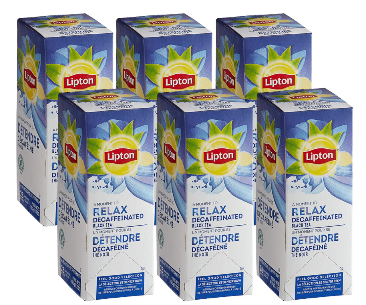 Lipton Decaffeinated Classic Black Tea Bags - 28/Box (6/Case)-Chicken Pieces