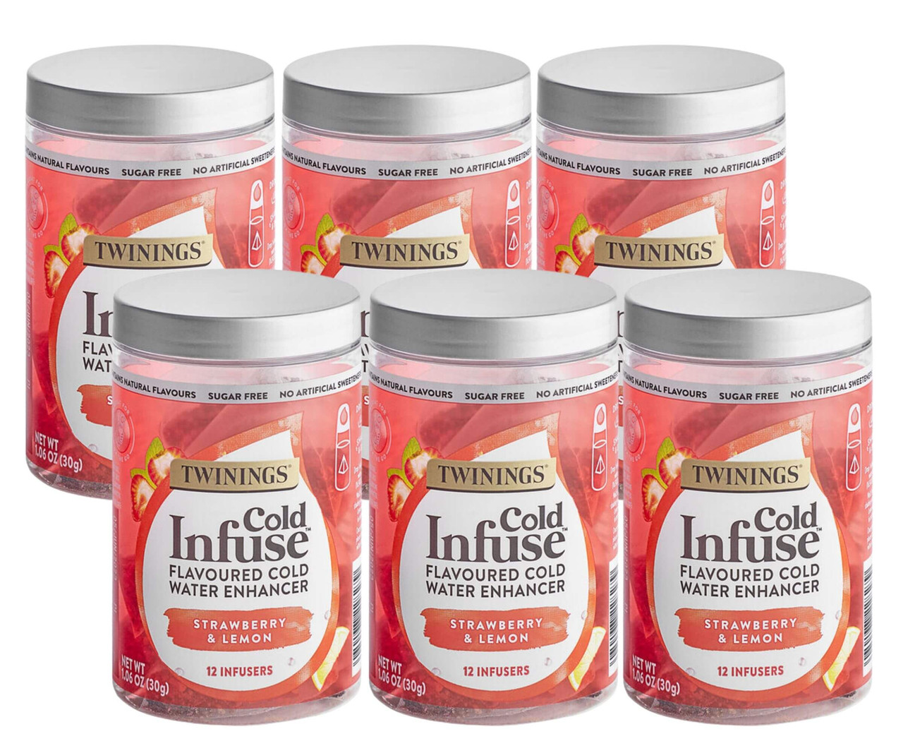 Twinings Strawberry & Lemon Cold Infuse Water Enhancer - 12/Pack(6/CASE)-Chicken Pieces