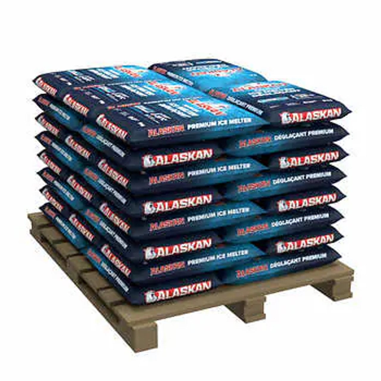 Alaskan Ice Melt 18 kgs/44lbs (63 Bags/Pallet)- Business Loading Dock Delivery Only. CHICKEN PIECES