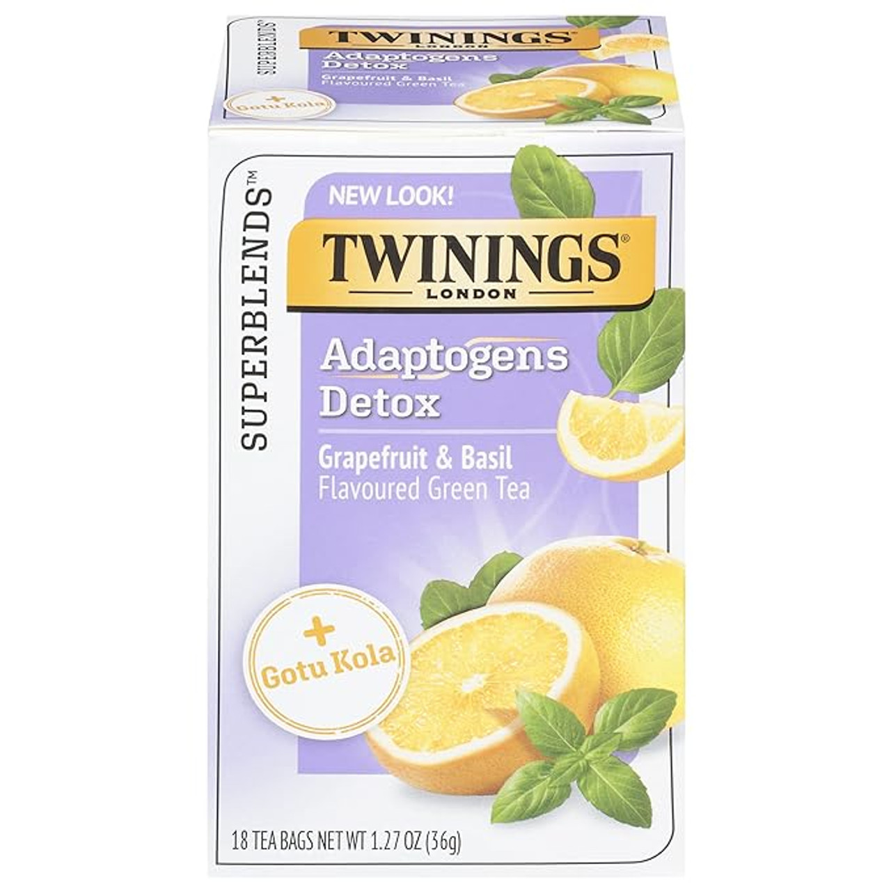 Twinings Detox Adaptogens, Grapefruit & Basil tea - 18/Box(6/CASE)-Chicken Pieces