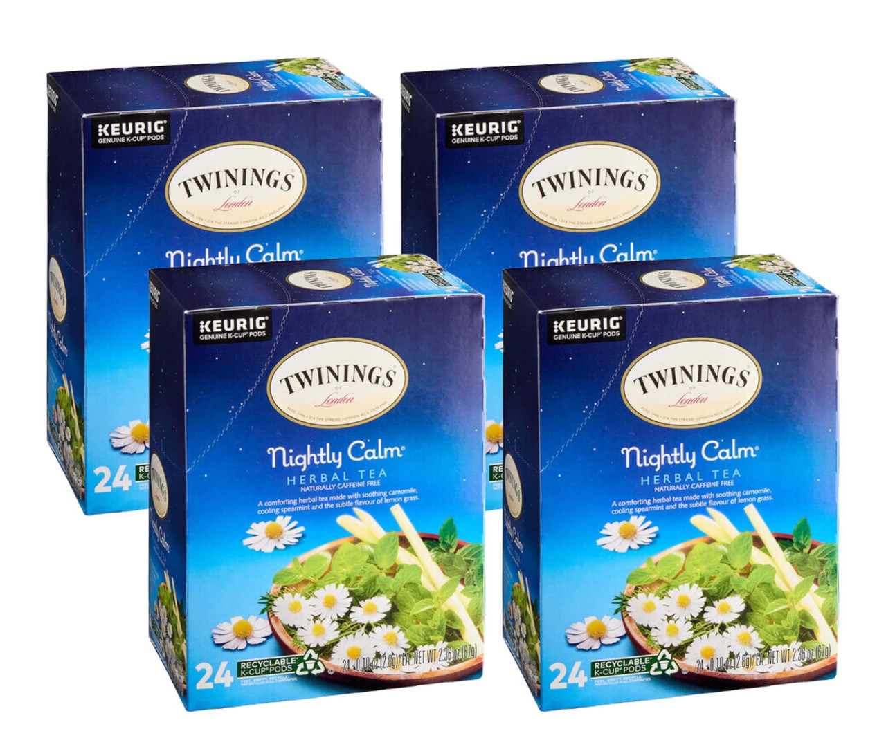 Twinings Nightly Calm Caffeine-Free Herbal Tea Single Serve - 24/Box(4/CASE)-Chicken Pieces