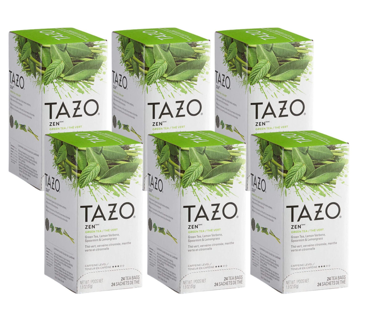 Tazo Zen Harmonious Green Tea Fusion Bags - 24/Box(6/CASE)-Chicken Pieces