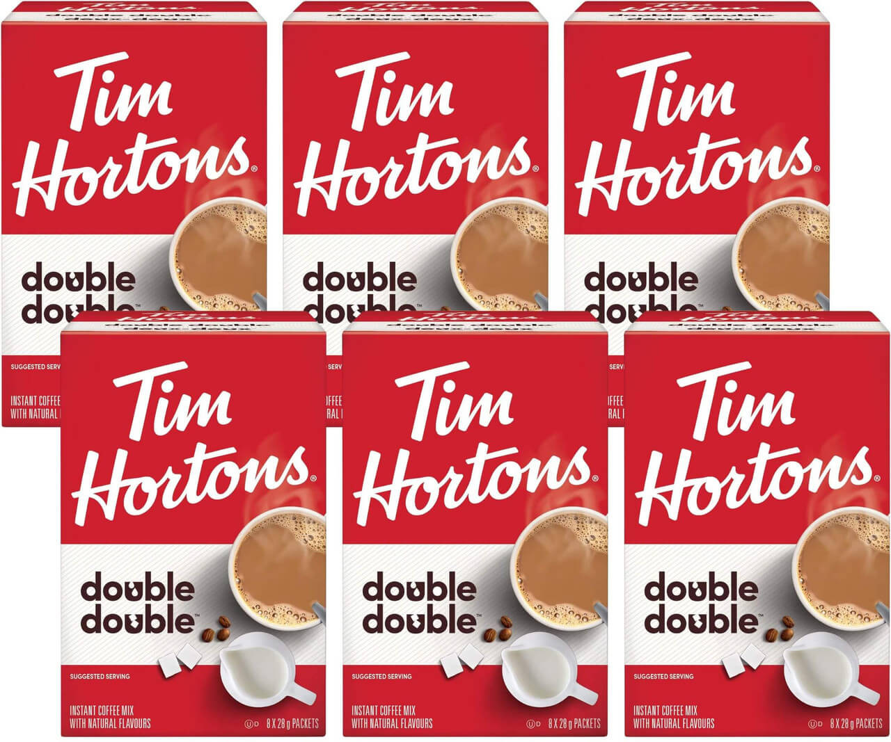Tim Hortons Double Double Packets, 8 Count (6/CASE)