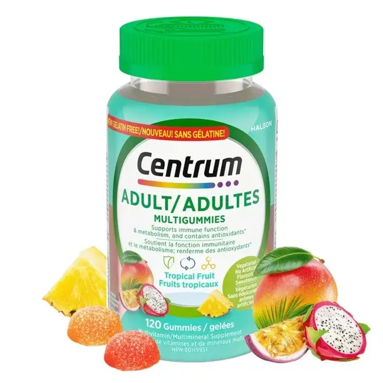 Centrum Adult MultiGummies Tropical Fruit Multivitamin and Multimineral Supplement