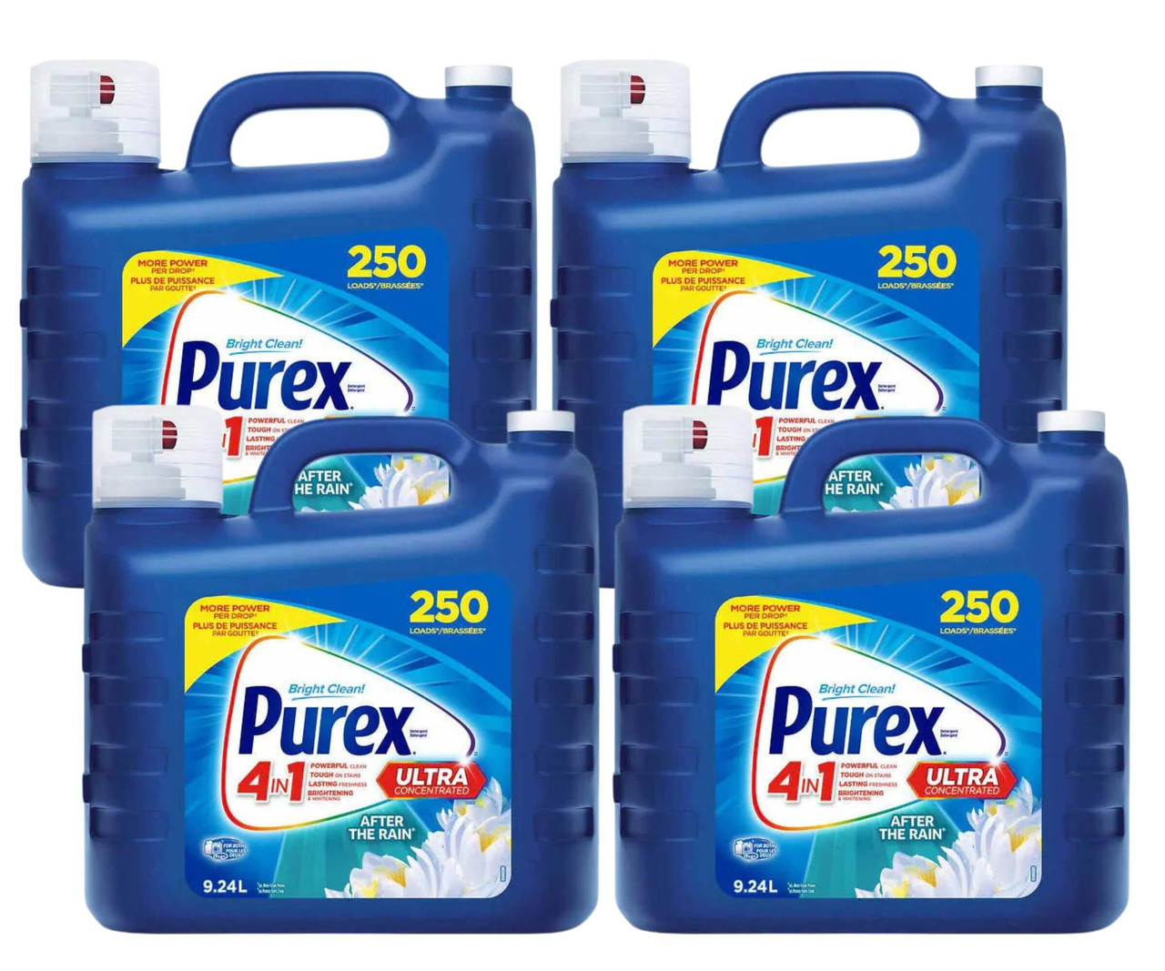 Purex After The Rain Ultra Concentrated Laundry Detergent - 250 Wash Loads(4/Case)-Chicken Pieces