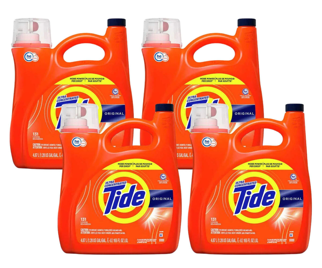 Tide Original Ultra Concentrated Liquid Laundry Detergent - 131 Loads(4/Case)-Chicken Pieces
