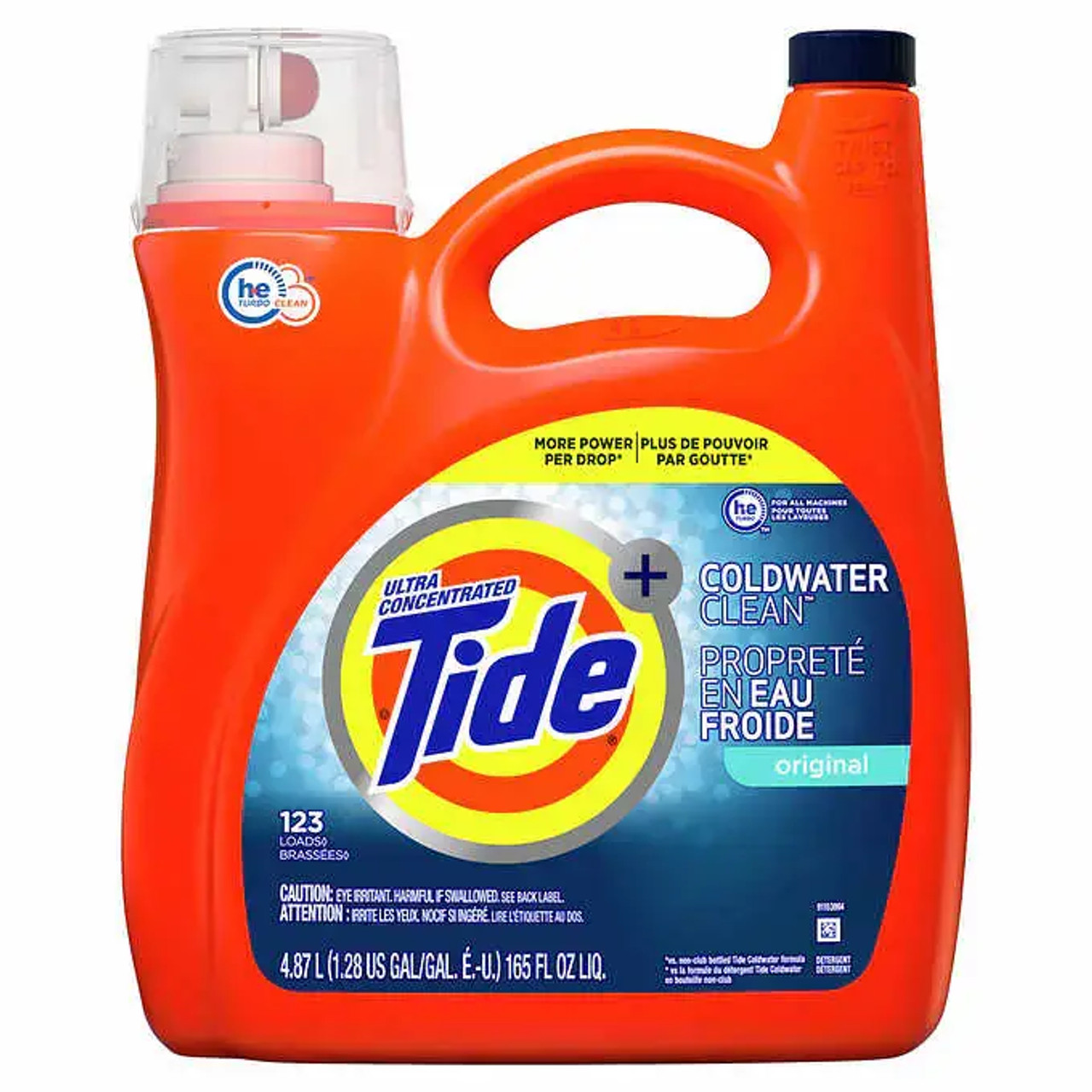 Tide Coldwater Clean Liquid Laundry Ultra-Concentrated Detergent - 123 Loads(4/Case)-Chicken Pieces