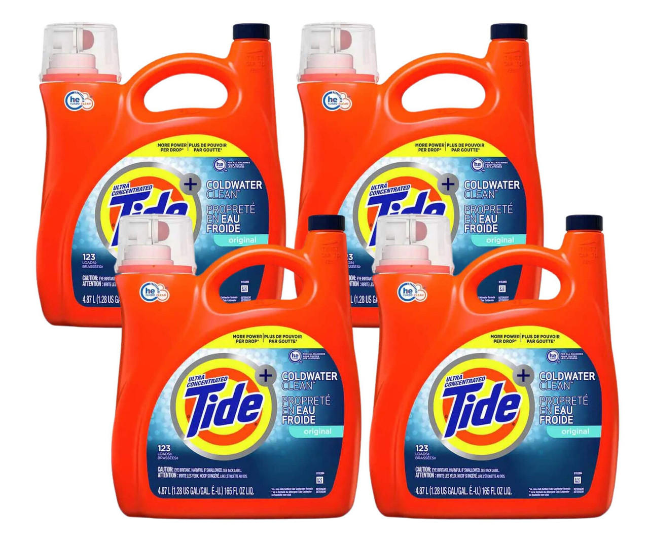 Tide Coldwater Clean Liquid Laundry Ultra-Concentrated Detergent - 123 Loads(4/Case)-Chicken Pieces