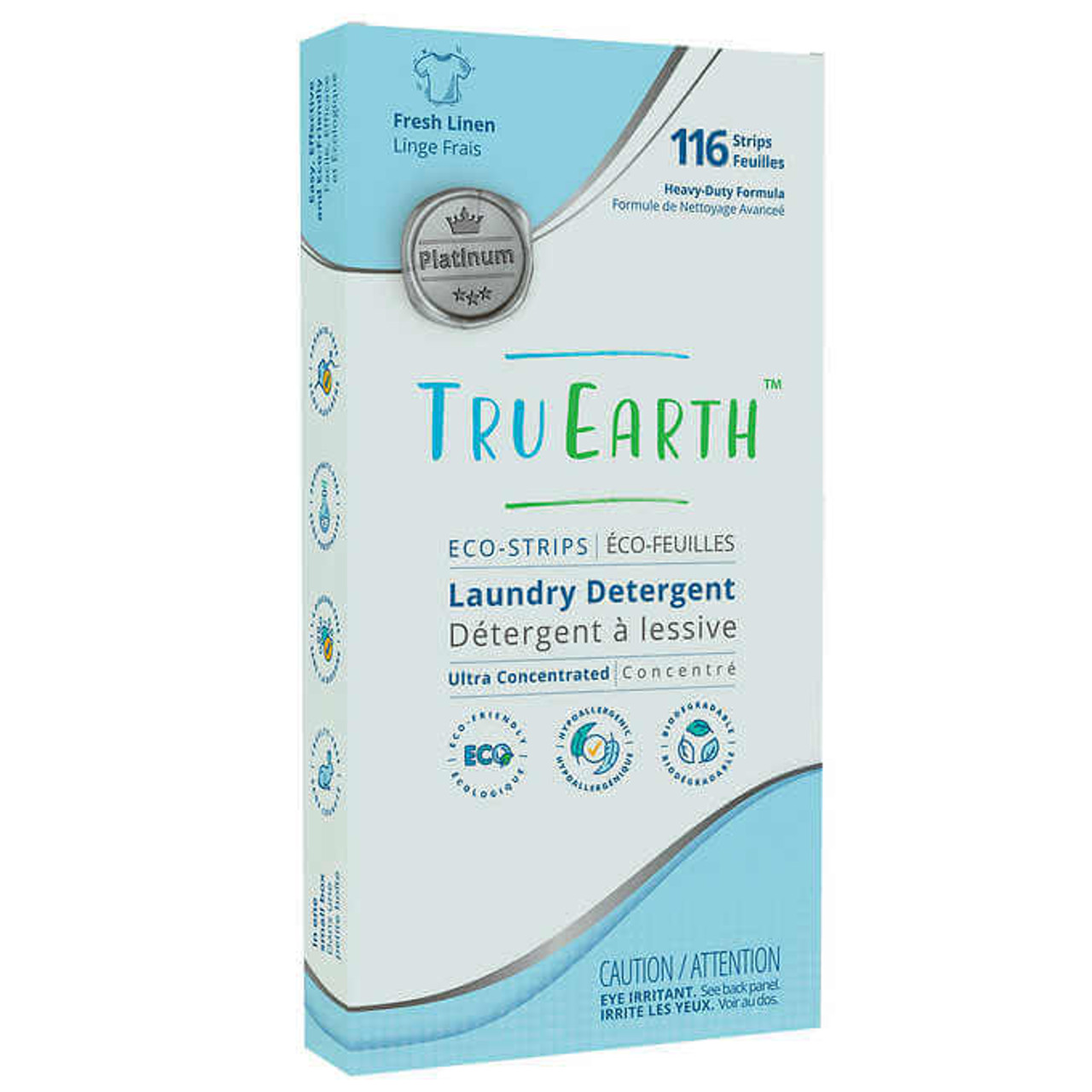 Tru Earth Platinum Eco-Strips 116 Wash Loads Laundry Detergent(4/Case)-Chicken Pieces