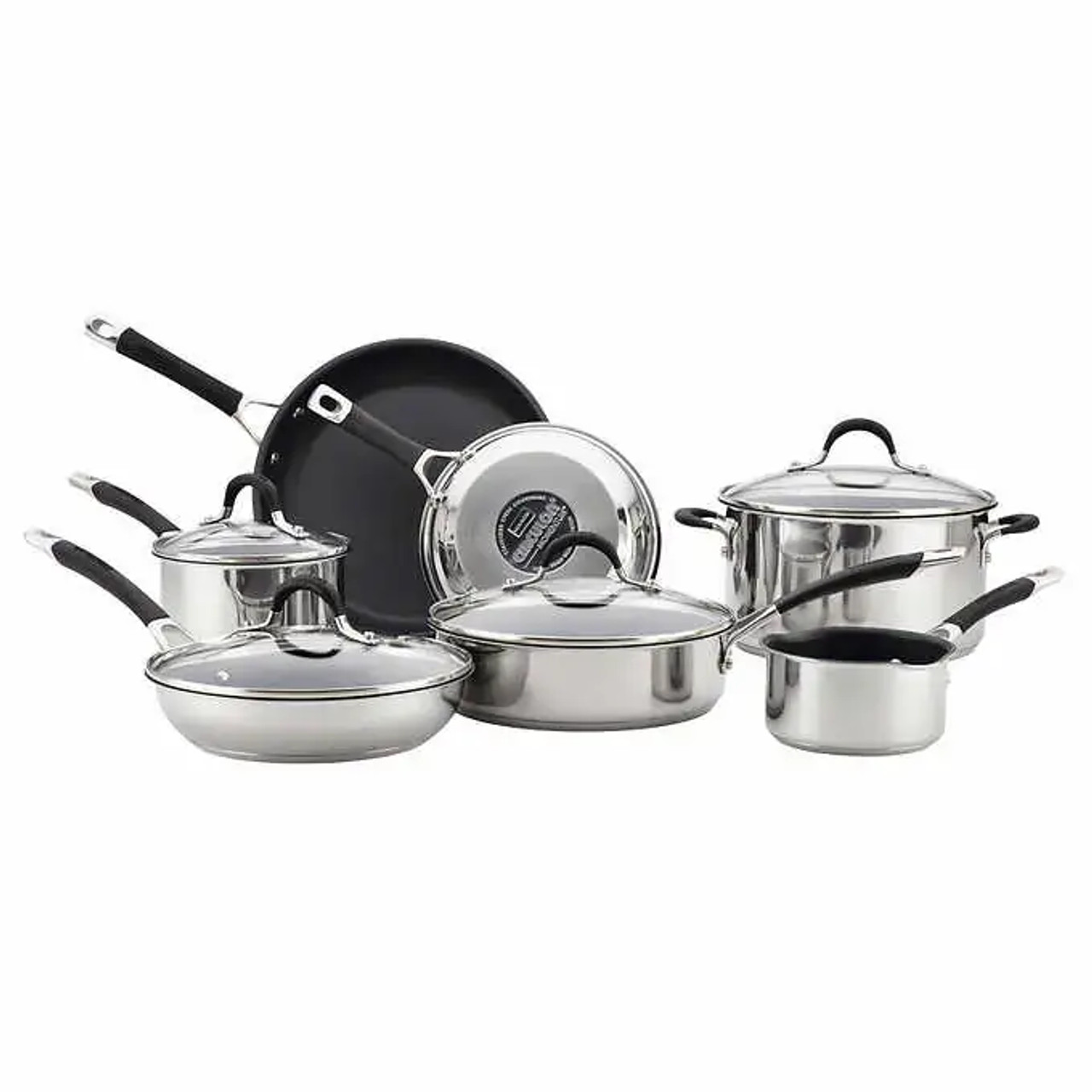 Circulon Momentum Modern Elegance Stainless Steel Cookware Set, 11-piece-Chicken Pieces