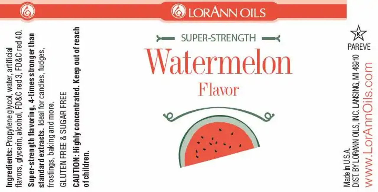 LorAnn Oils Pure and Refreshing Watermelon Natural Flavor 5 Gallon-Chicken Pieces
