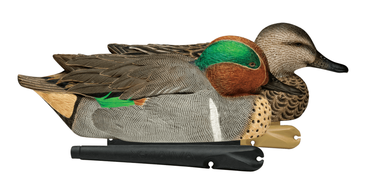 Avian-X Topflight Green Winged Teal Duck Decoys (4 Drakes and 2 Hens). CHICKEN PIECES.