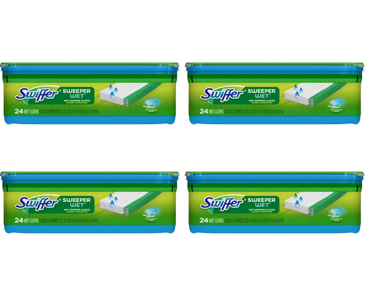 Swiffer Sweeper Wet Mopping Pad Multi-Surface Refills - 24-Pack(4/Case)