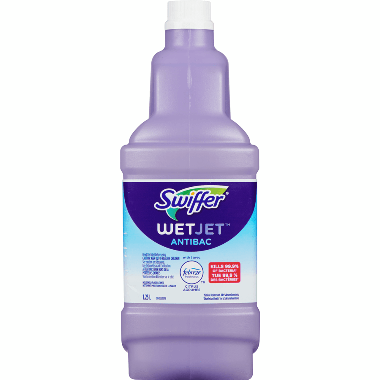 Swiffer WetJet Multi-Surface Cleaner Solution, Fast Drying, 1.25L(4/Case)-Chicken Pieces