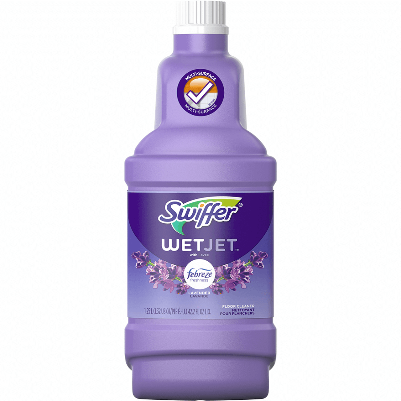 Swiffer WetJet Floor Cleaner, Fast Drying Lavender Scent, 1.25L(4/Case)-Chicken Pieces