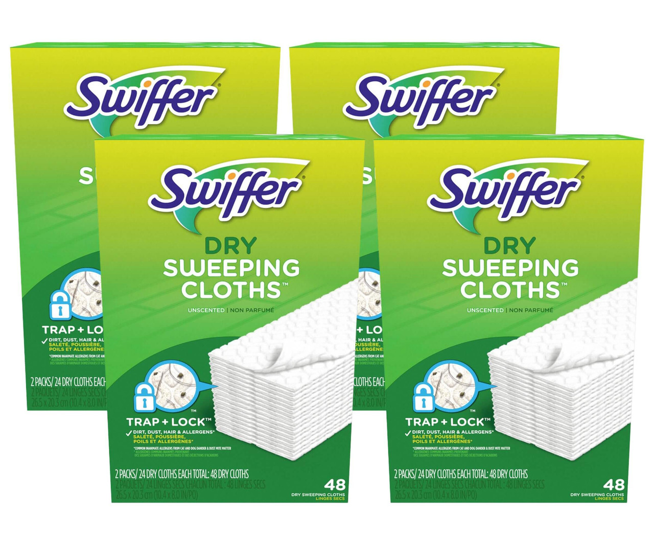 Swiffer Sweeper Dry Unscented Refills Sweeping Cloths 48(4/Case)