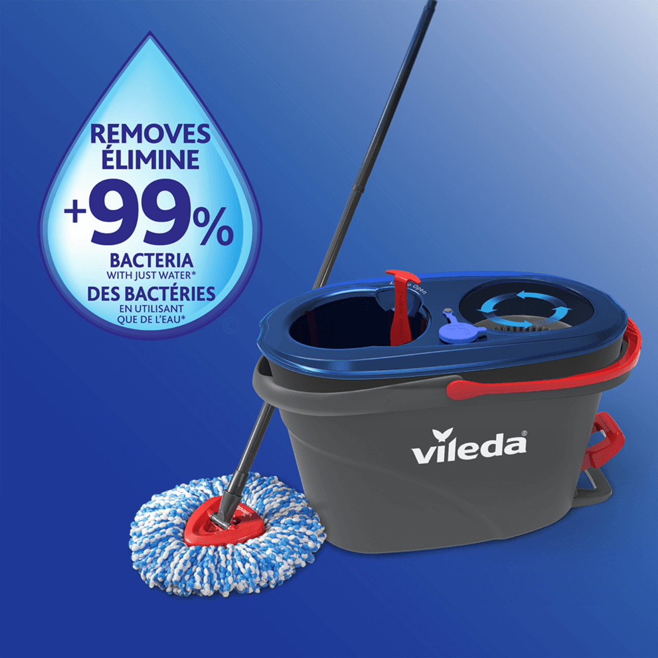 Vileda EasyWring Compatible RinseClean Spin Mop Microfibre Refill(4/Case)-Chicken Pieces